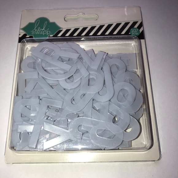 HEIDI SWAPP Alphabet 107 pc Hello Today Acrylic Craft Embellishment Scrapbooking - Picture 3 of 5